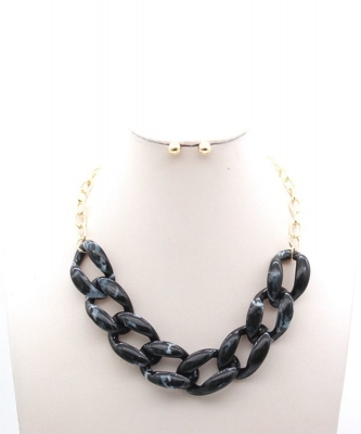 Acrylic Chain Nb700108 JET BLACK